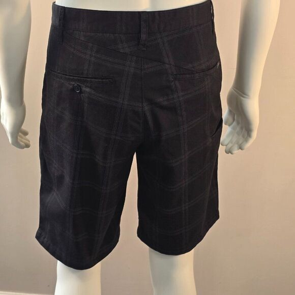 VOLCOM Frickin Plaid Short Mens Size 31 Black Gray - Picture 5 of 11